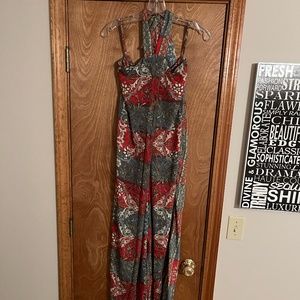 Earthbound Floral Print Wide Leg Romper